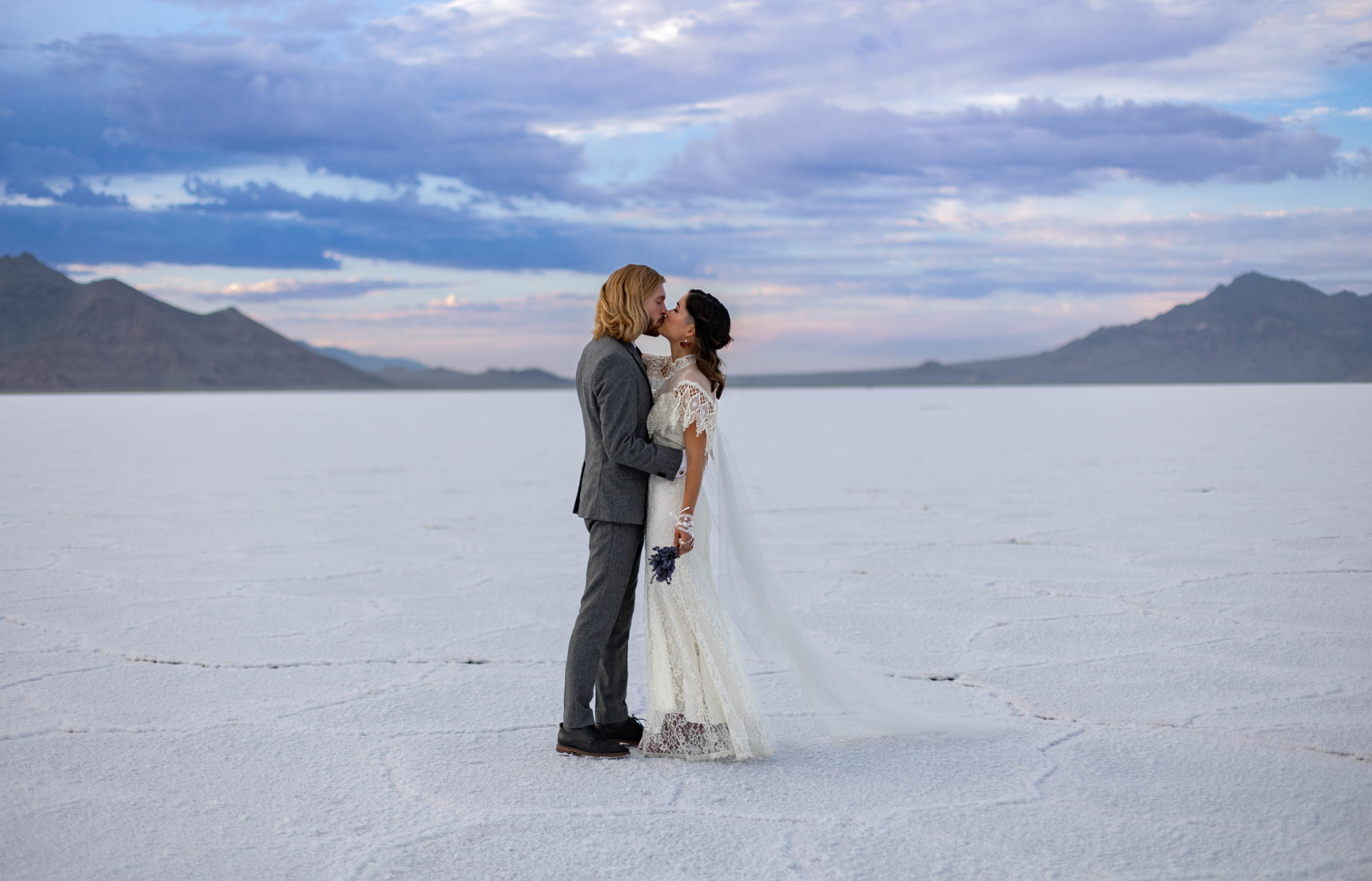 Bonneville Salt Flats Utah Wedding Photos