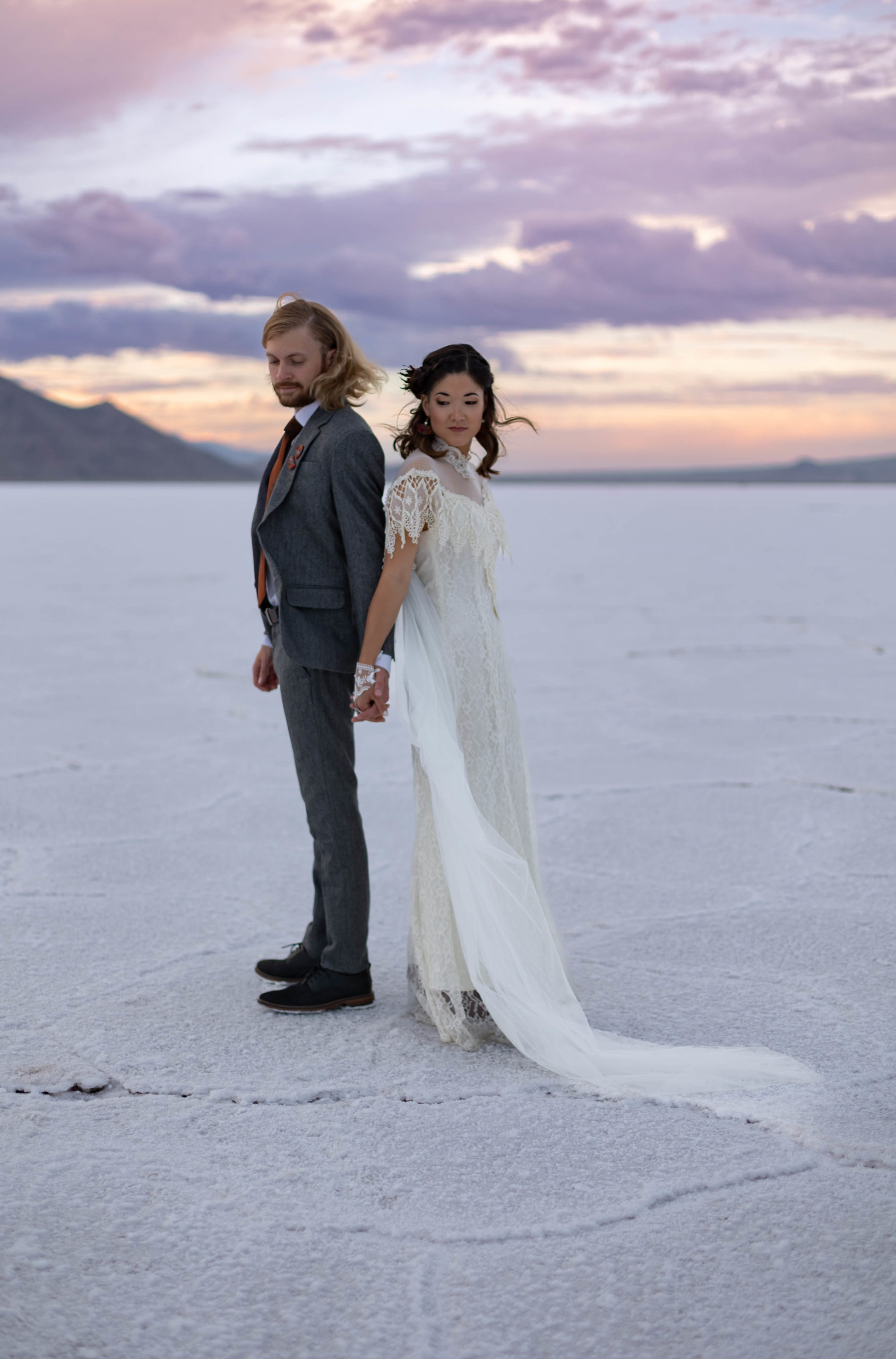 Bonneville Salt Flats Utah Wedding Photos