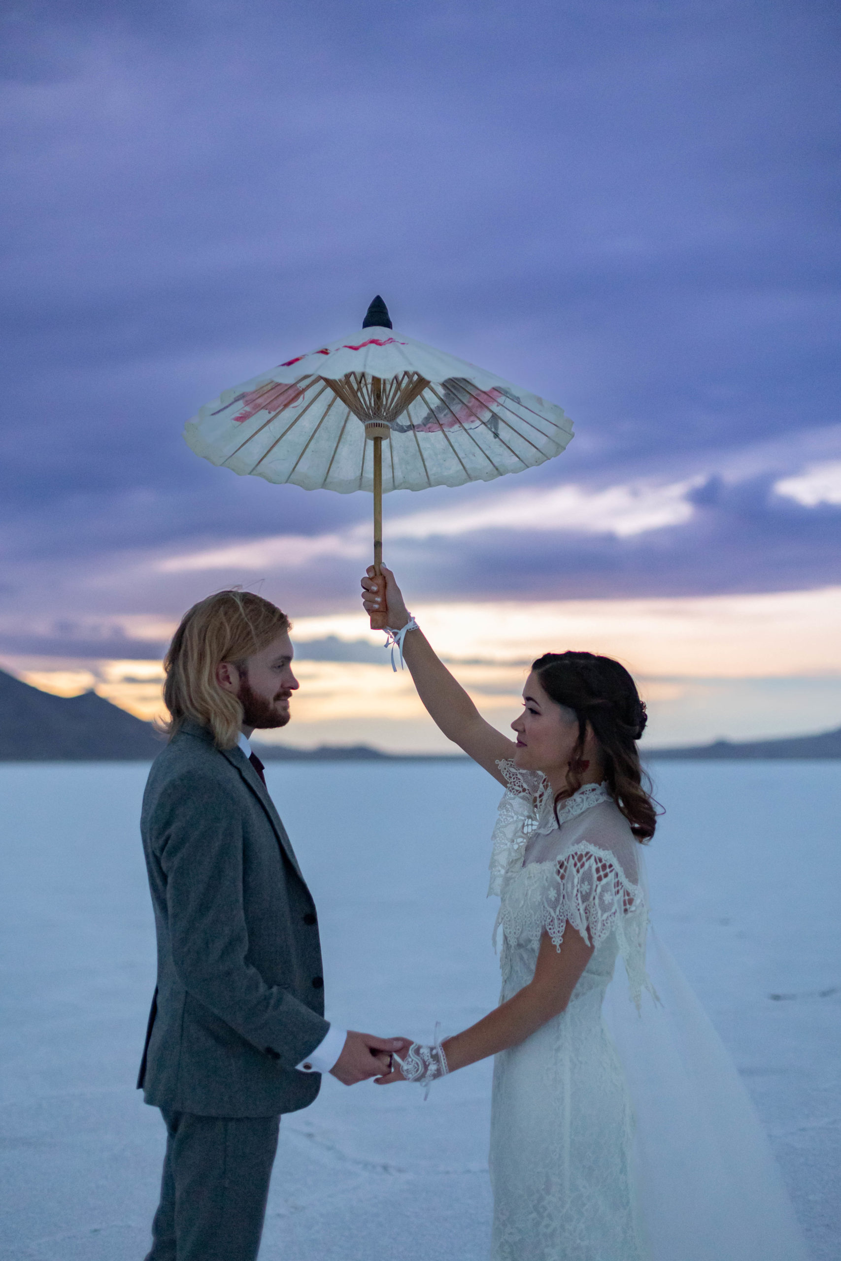 Bonneville Salt Flats Utah Wedding Photos