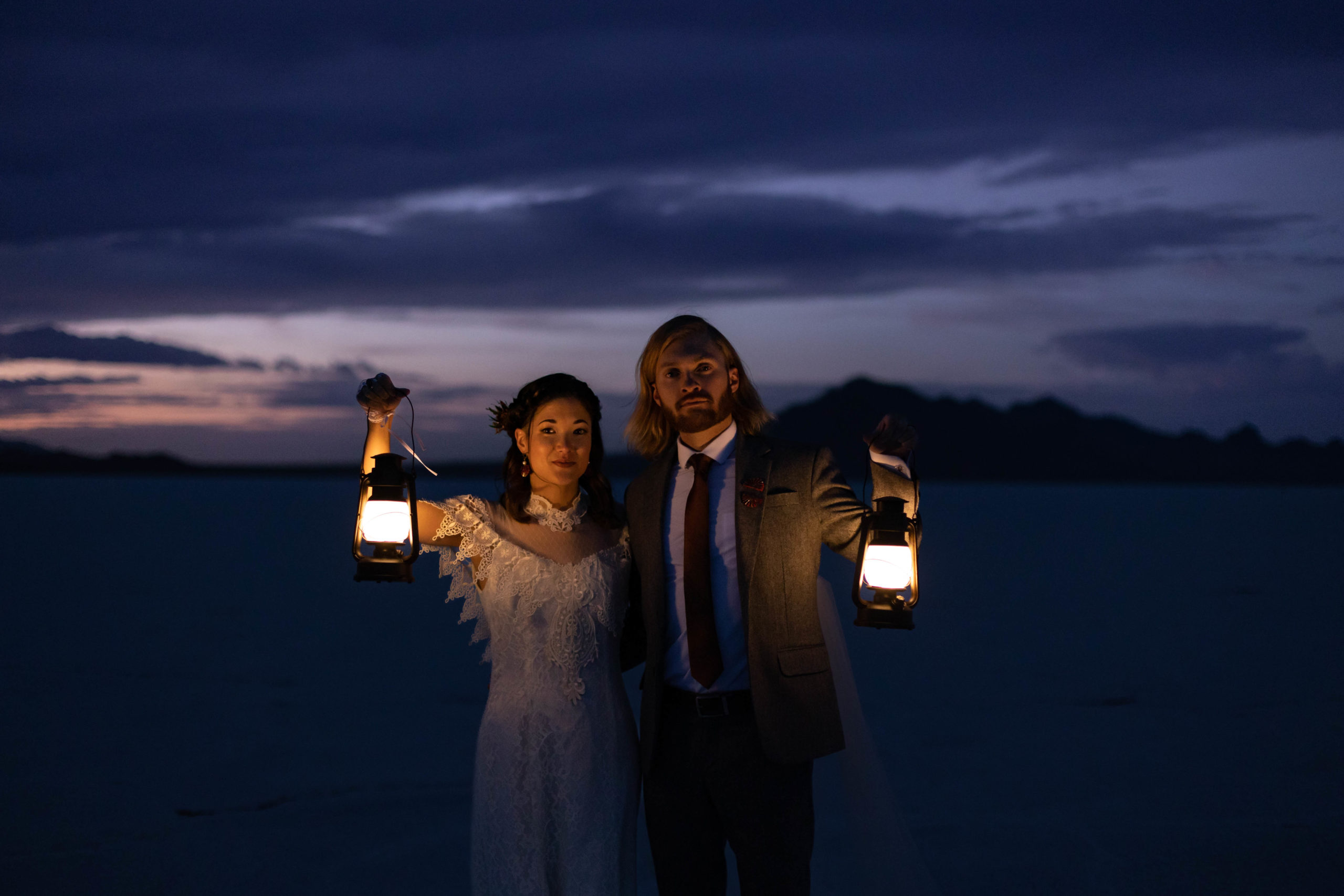 Bonneville Salt Flats Utah Wedding Photos