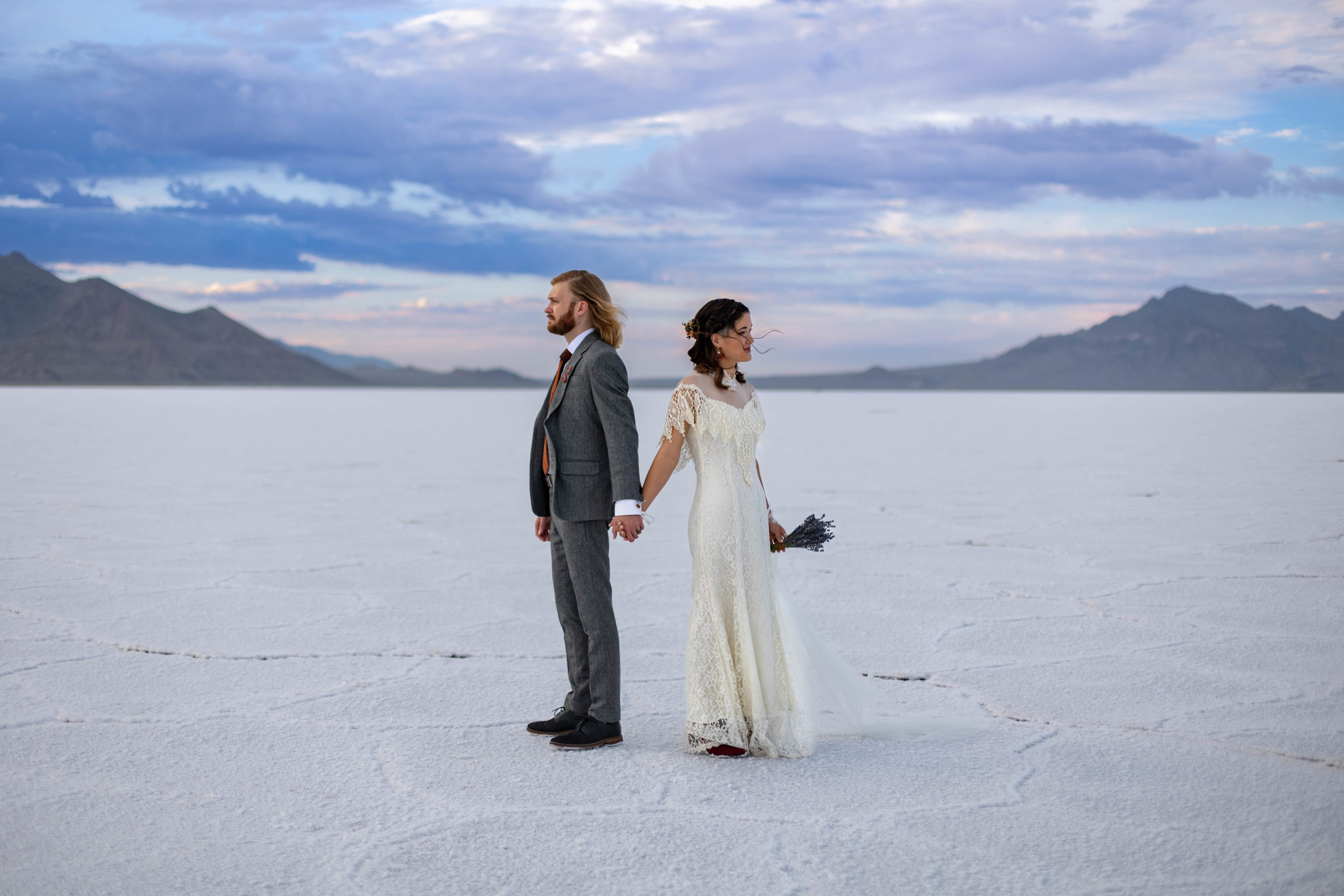 Bonneville Salt Flats Utah Wedding Photos